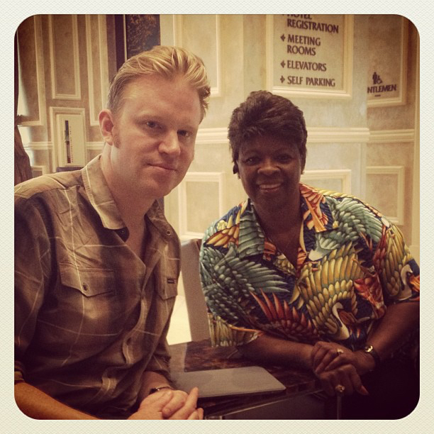 photo chilling with Irma Thomas