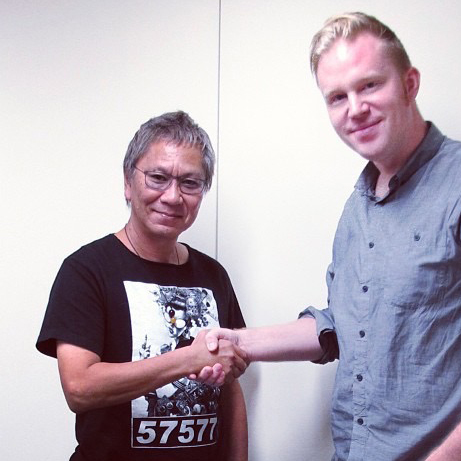 photo chilling with Takashi Miike