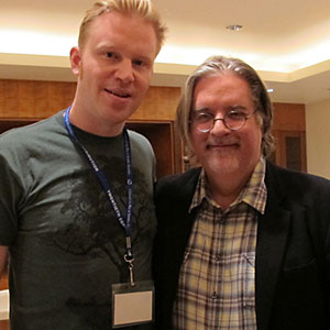 photo chilling with Matt Groening