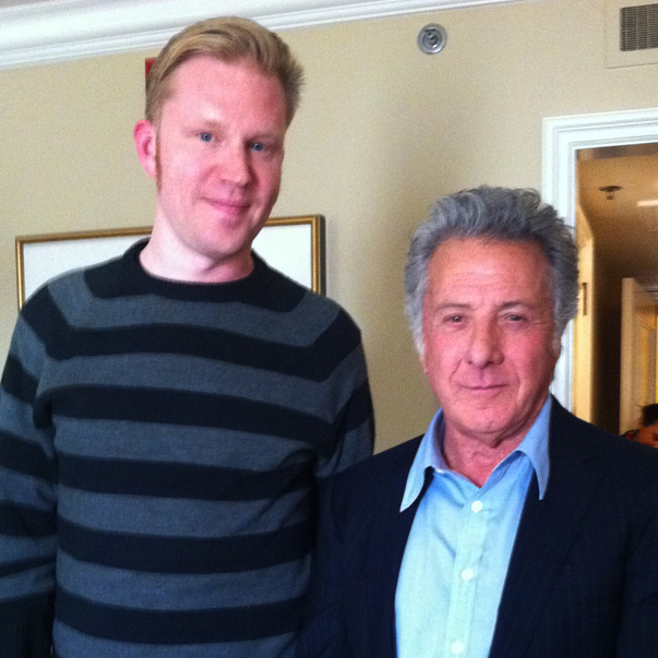 photo chilling with Dustin Hoffman