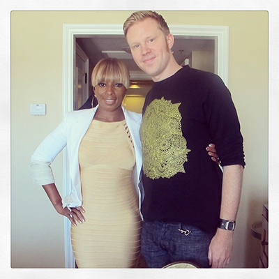 photo chilling with Mary J. Blige