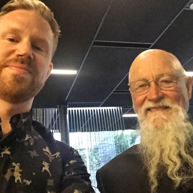photo chilling with Terry Riley