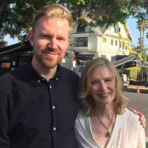 photo chilling with Frances Conroy