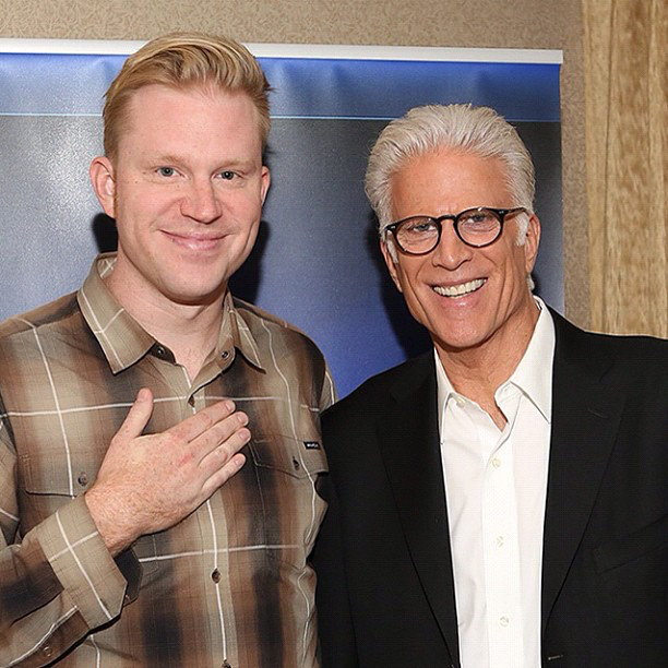 photo chilling with Ted Danson