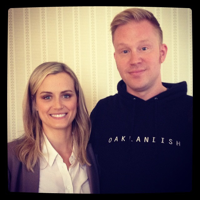 photo chilling with Taylor Schilling