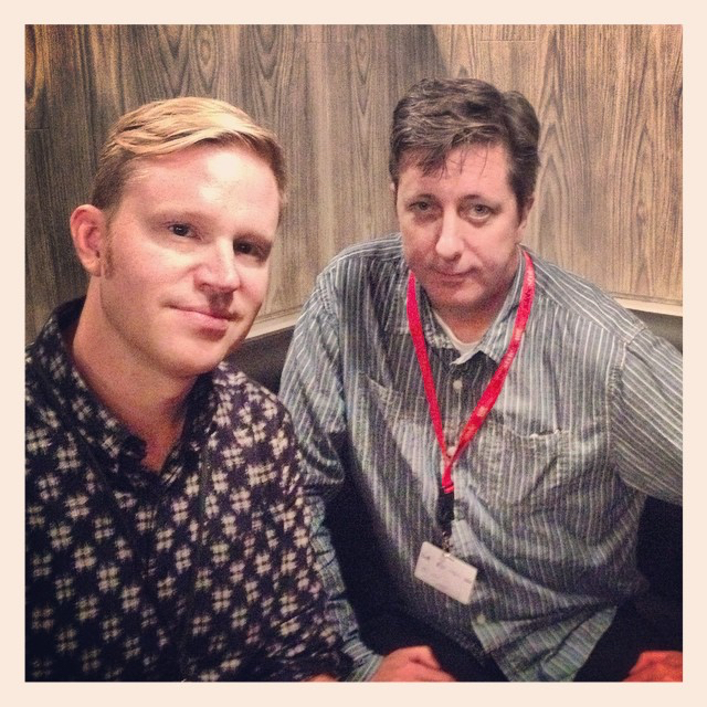 photo chilling with Hal Hartley
